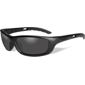 Wiley X Men's Black Ops P-17 Sunglasses Matte Black Frame Smoke Gray Lens